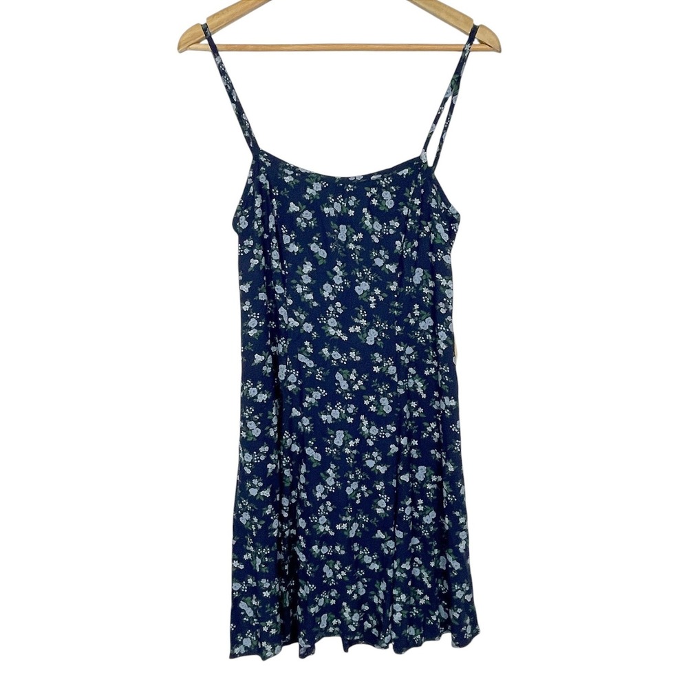 Denim Supply Ralph Lauren Floral Cross Back Mini Slip Dress 8 Cottagecore Boho